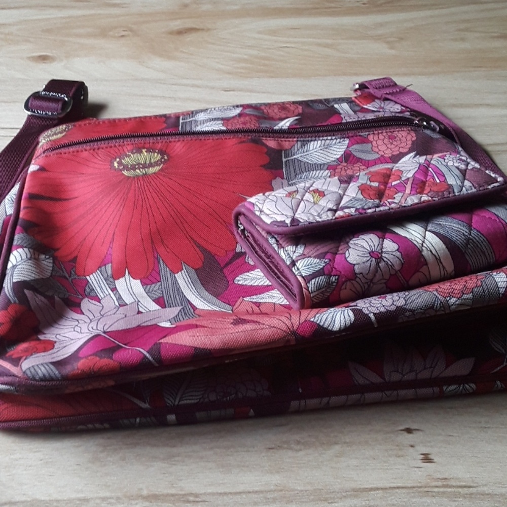 Vera Bradley bag with matching wallet